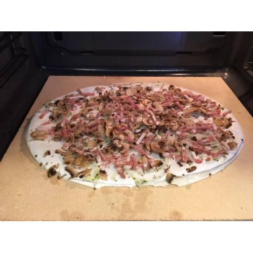 Tarte flambée forestière congelée