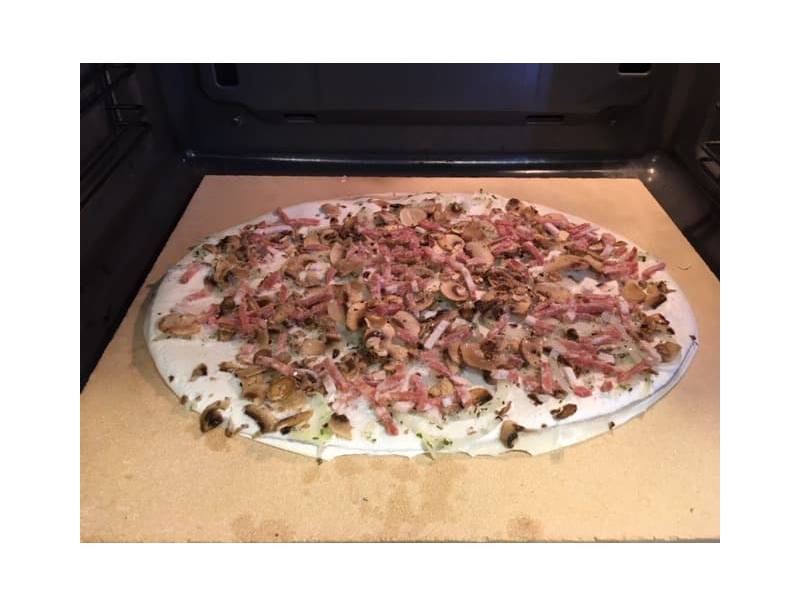 Tarte flambée forestière congelée