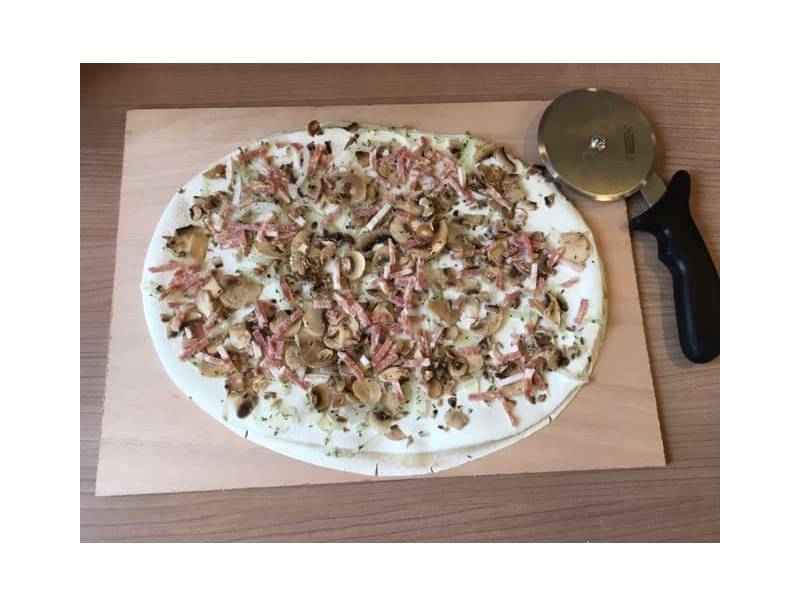 Tarte flambée forestière congelée